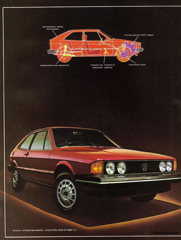 1980 VW Scirocco Brochure